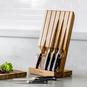 Robert Welch Professional Angle Oak Knife Block Set